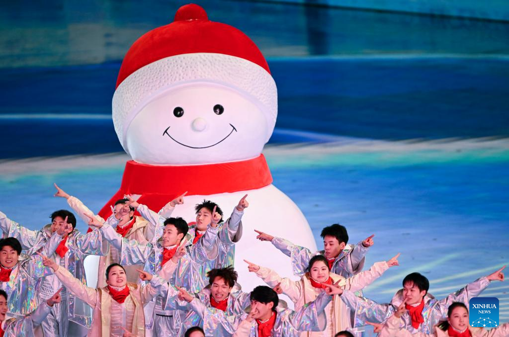 Highlights of opening ceremony of 9th Asian Winter Games