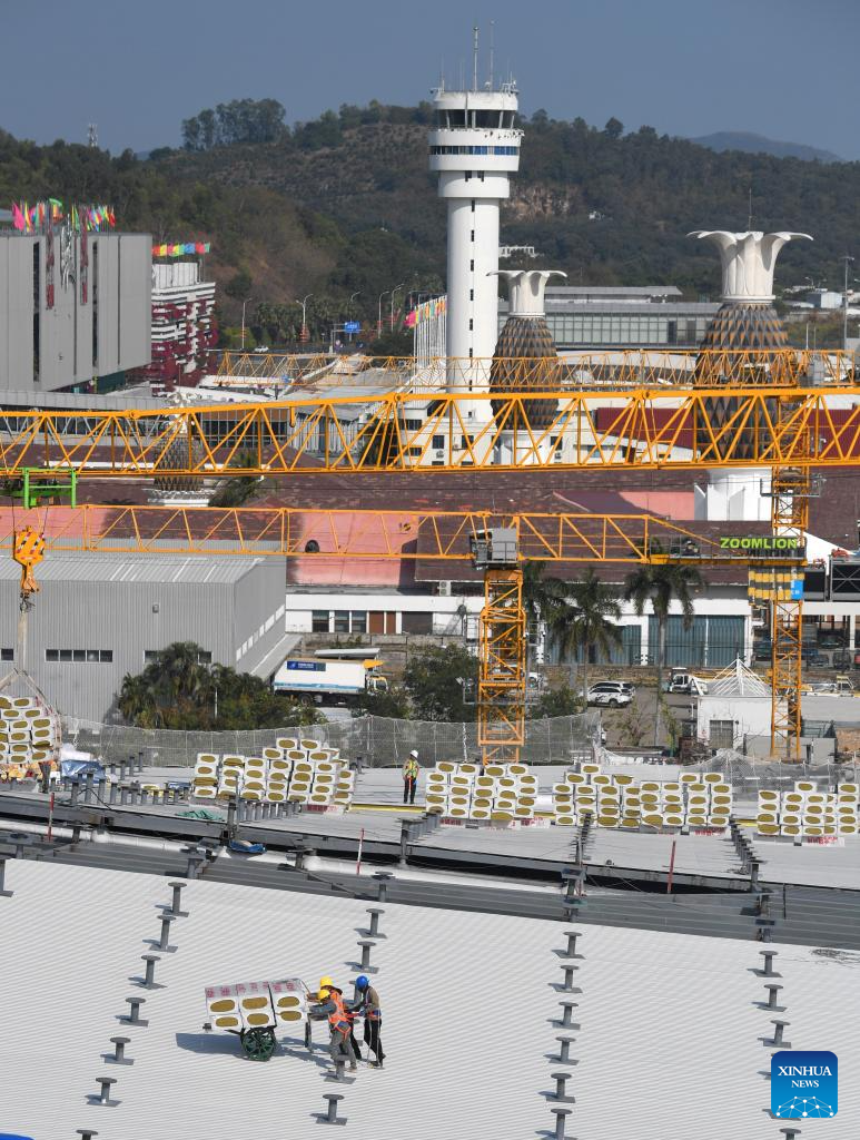 In pics: construction site of phase III expansion and renovation project of Sanya Phoenix Int'l Airport