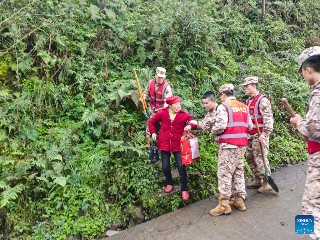 About 200 people relocated after fatal landslide in SW China's Sichuan