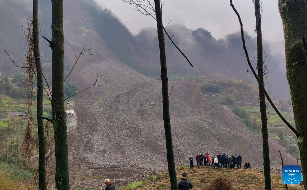 About 200 people relocated after fatal landslide in SW China's Sichuan