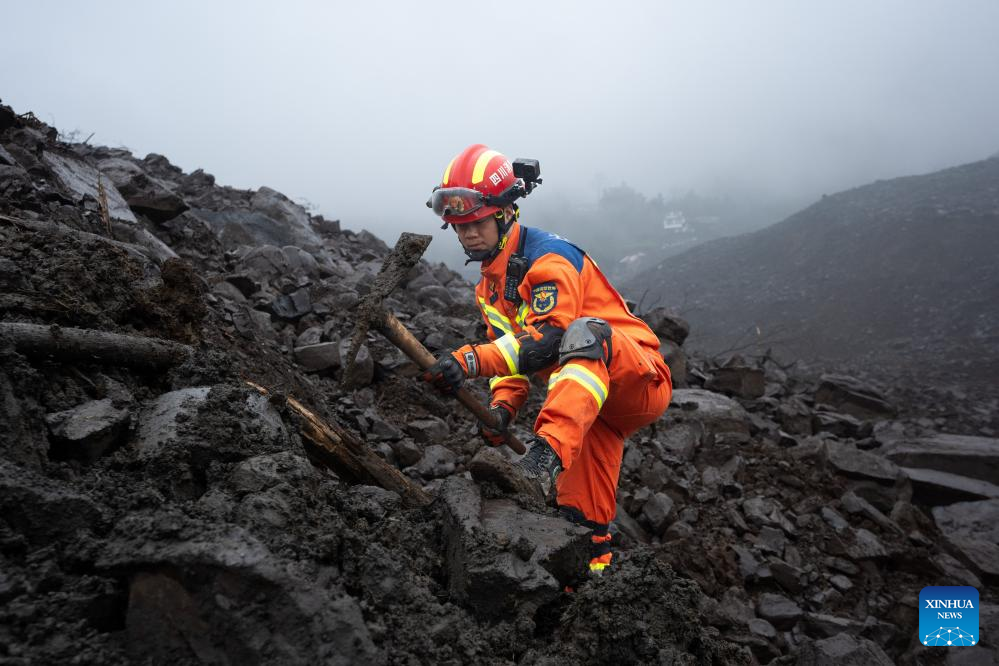 One dead, 28 missing after landslide in SW China