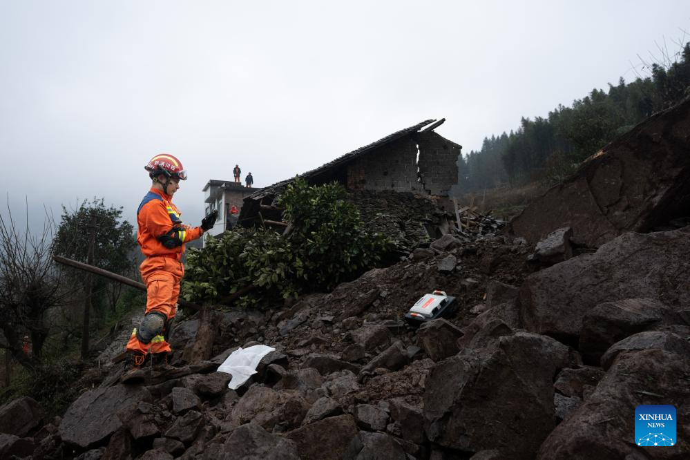 One dead, 28 missing after landslide in SW China