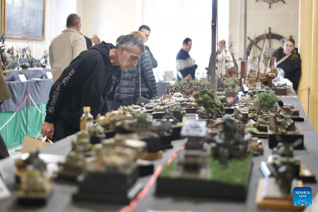 People visit model expo at Malta Maritime Museum