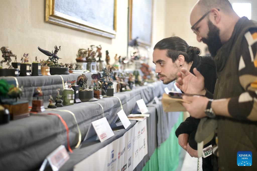 People visit model expo at Malta Maritime Museum