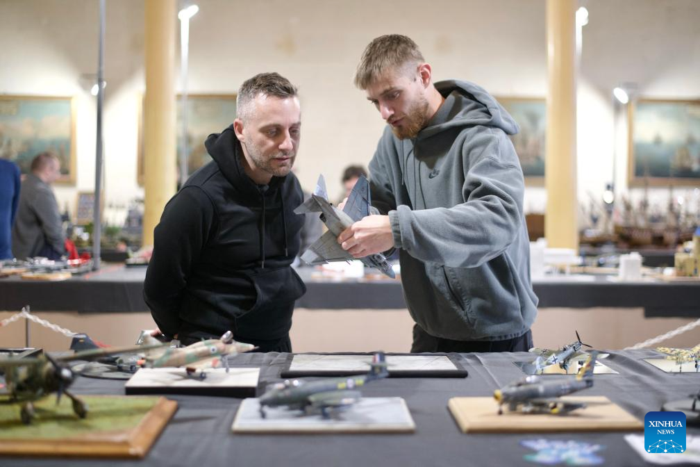 People visit model expo at Malta Maritime Museum