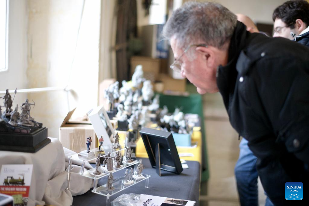 People visit model expo at Malta Maritime Museum