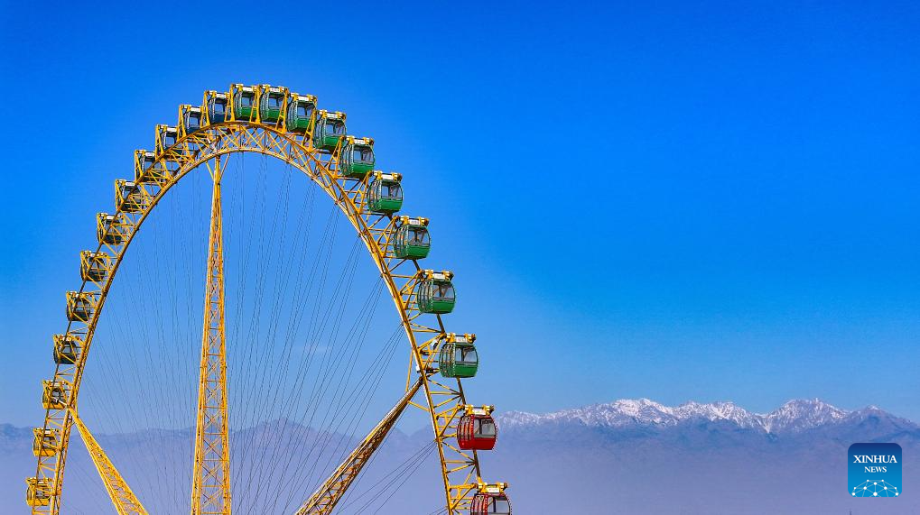 Snow scenery of Helan Mountains in China's Ningxia