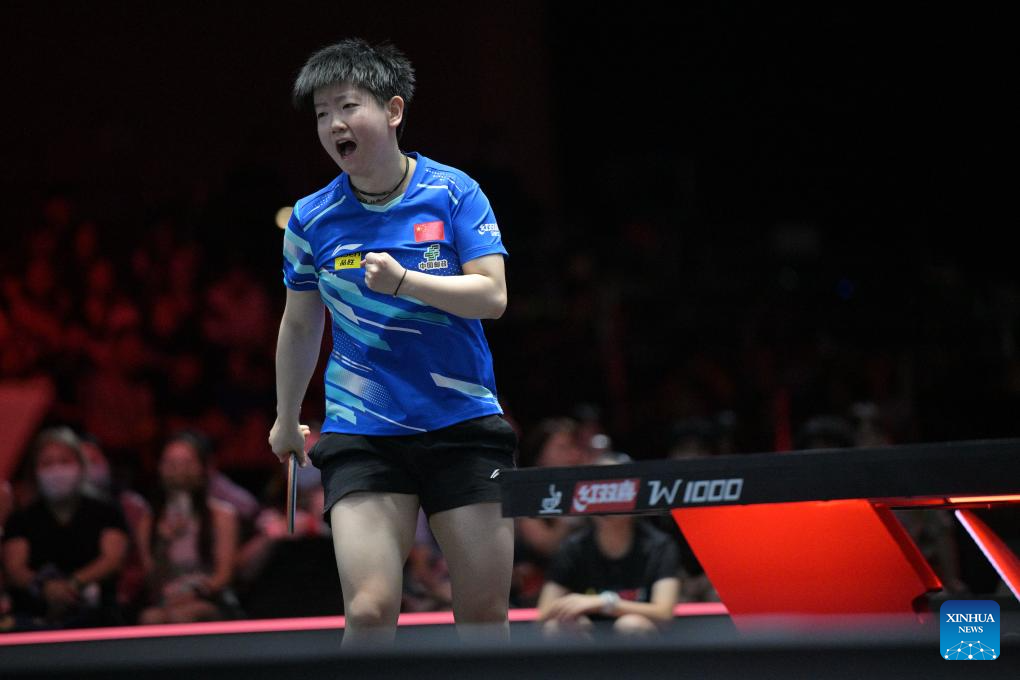 China's Sun, Lin snatch singles titles at WTT Singapore Smash