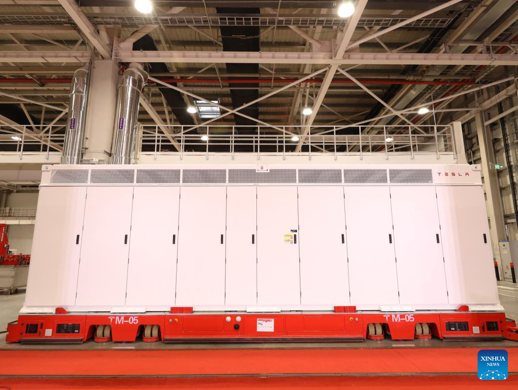 Tesla battery Megafactory in Shanghai launches production