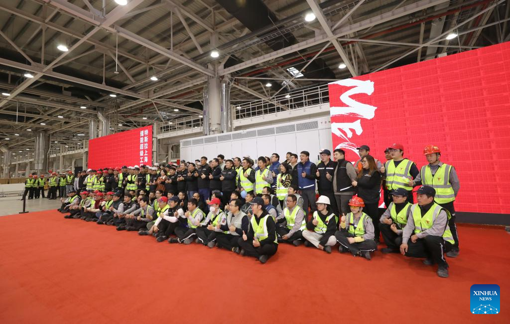 Tesla battery Megafactory in Shanghai launches production