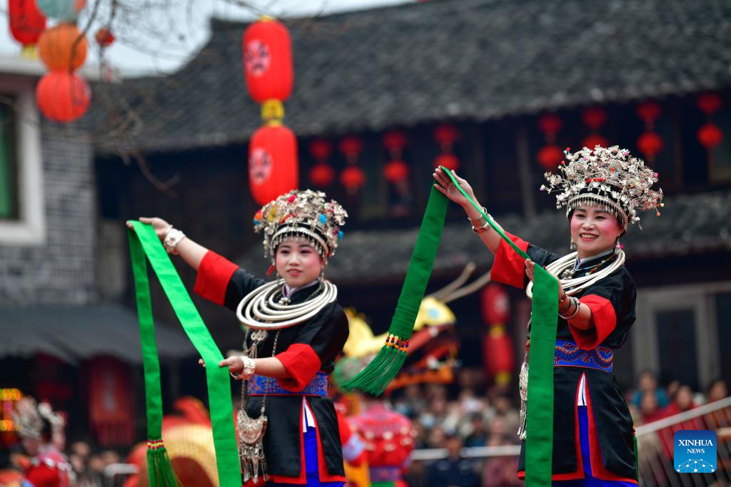 In pics: Lantern Festival celebration in China's Guizhou