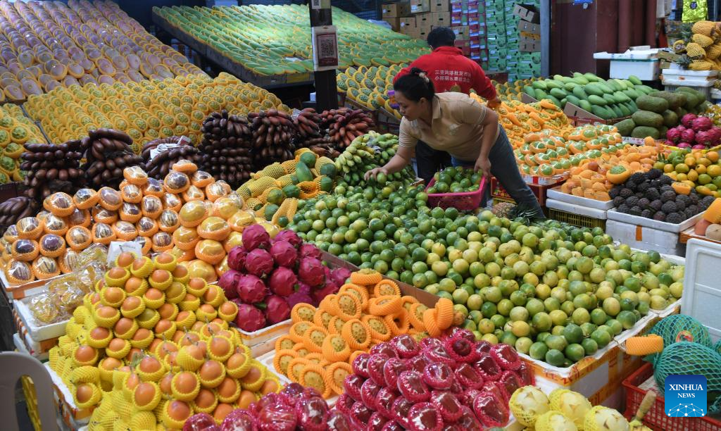 A glimpse of food market in Sanya, China's Hainan