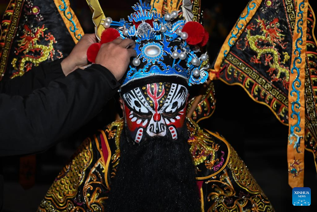 Shehuo folk performance staged to mark Lantern Festival in Longxian County of NW China's Shaanxi