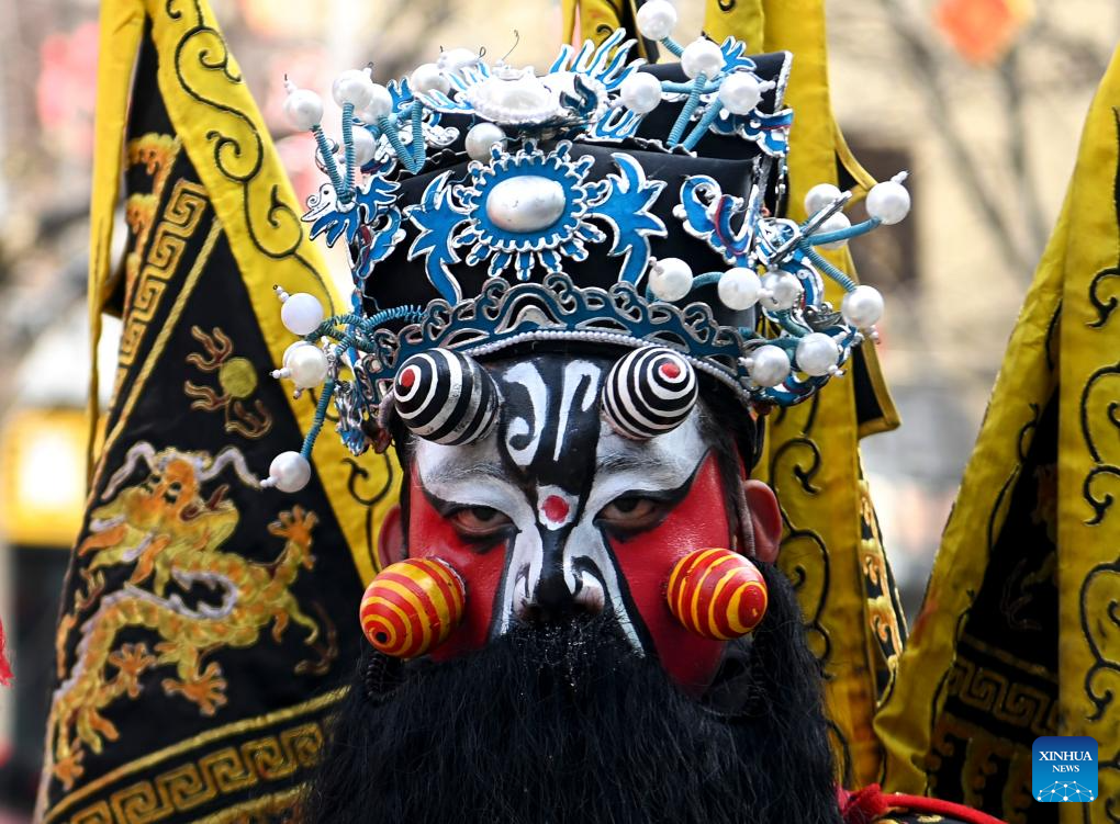 Shehuo folk performance staged to mark Lantern Festival in Longxian County of NW China's Shaanxi