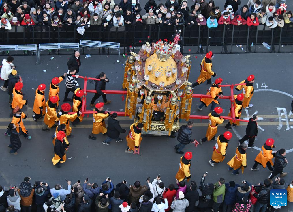 Memorial ceremony for Chinese sea goddess Mazu observed in Tianjin