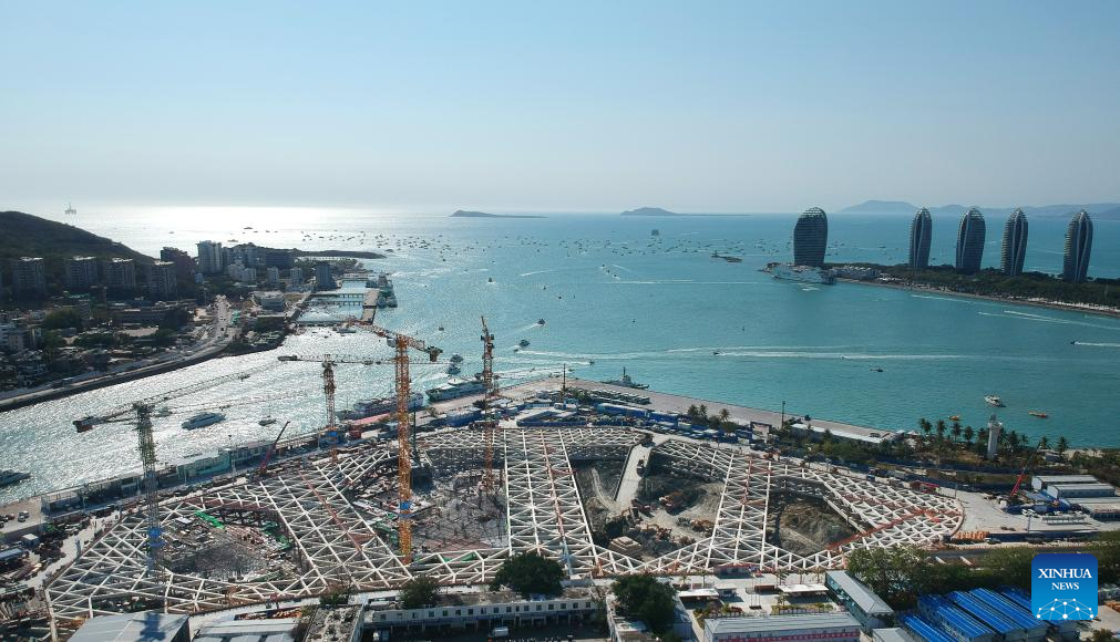 Key projects of Central Business District under construction in Sanya