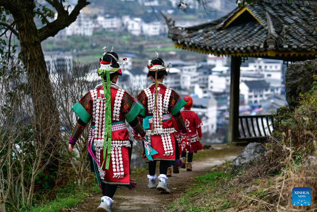 People enjoy Gannangxiang festival in China's Guizhou