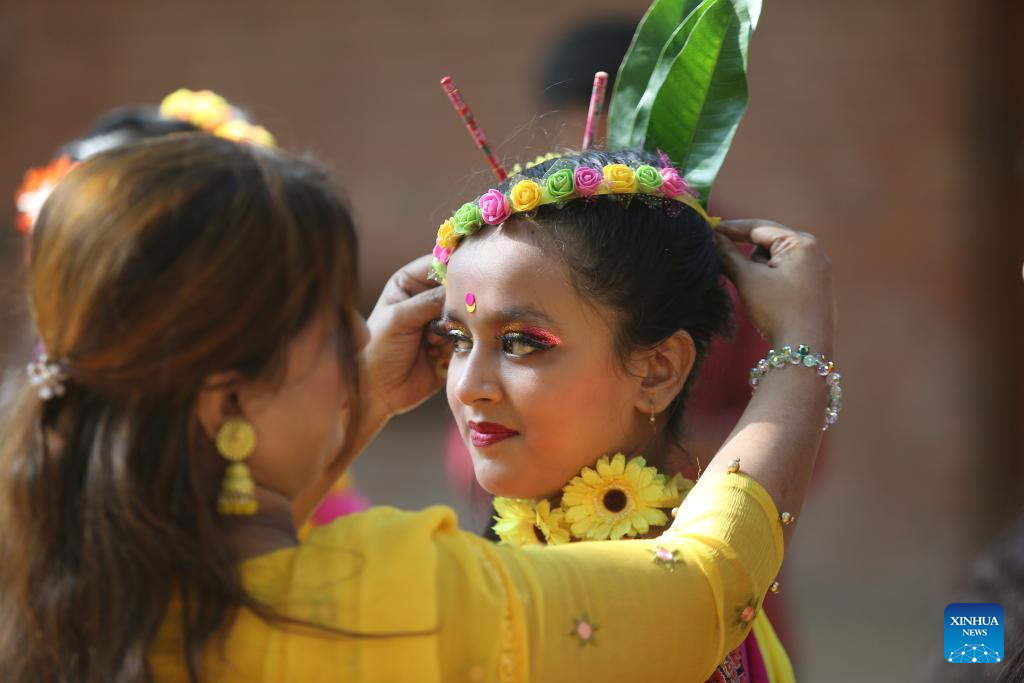 Bangladeshi people celebrate Pohela Falgun