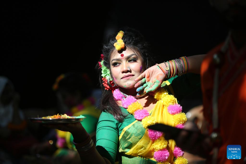 Bangladeshi people celebrate Pohela Falgun