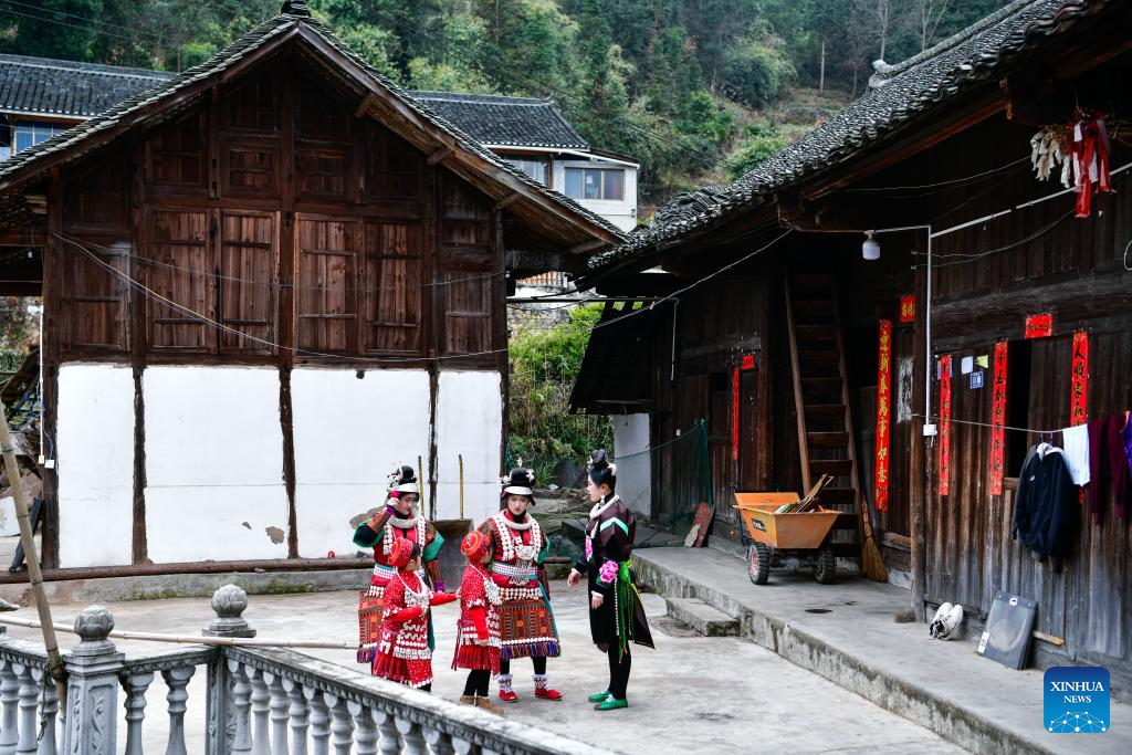 People enjoy Gannangxiang festival in China's Guizhou