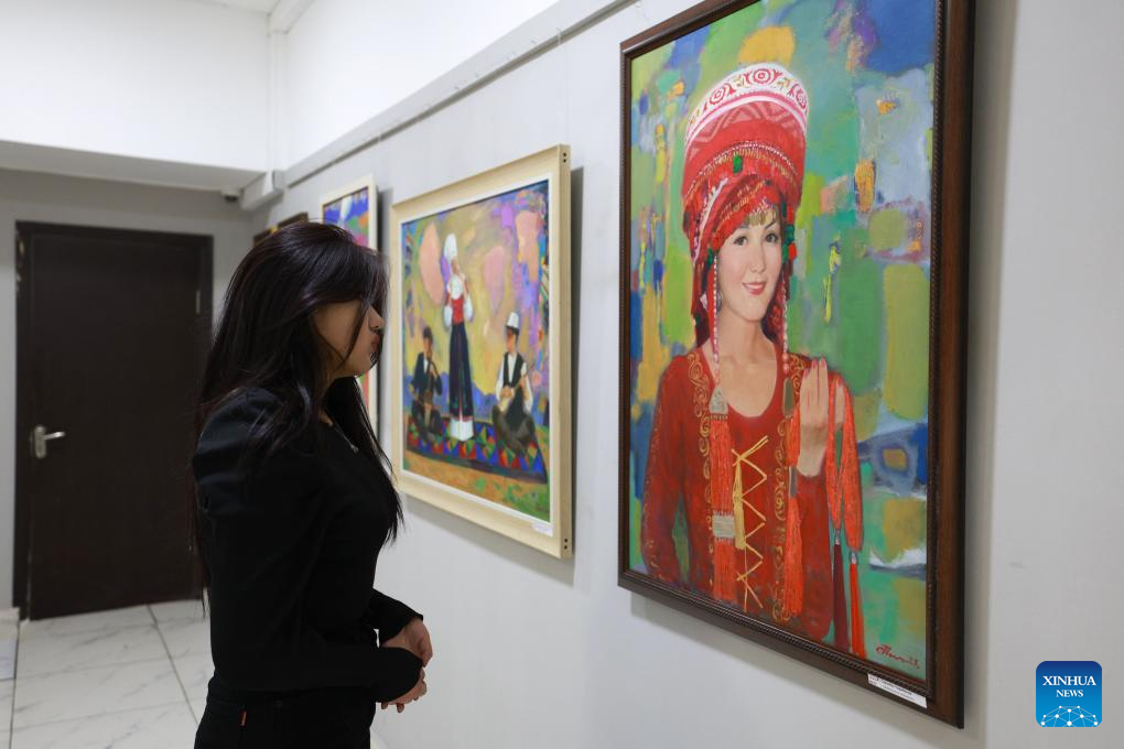 Exhibition of artworks about Silk Road held in Bishkek, Kyrgyzstan