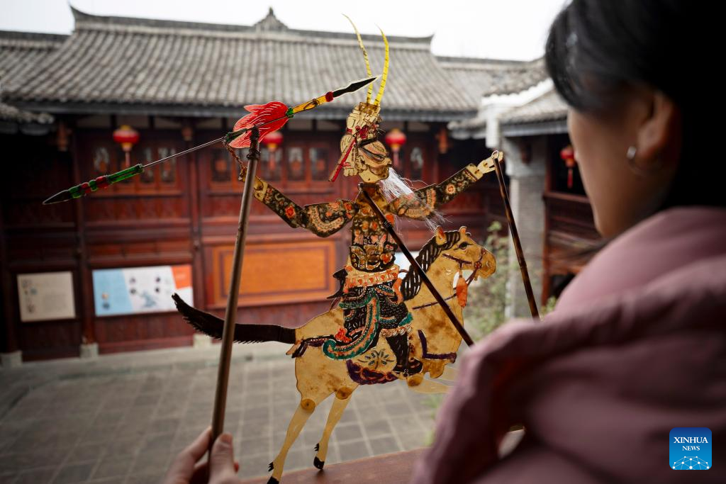 Pic story: inheritor of Wang's Shadow Play in China's Sichuan