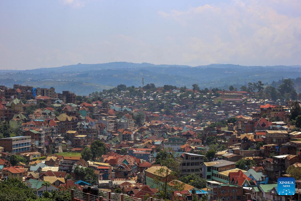 View of Bukavu in DR Congo