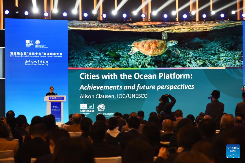 1st Ocean Decade Int'l Coastal Cities Conference held in Qingdao, E China