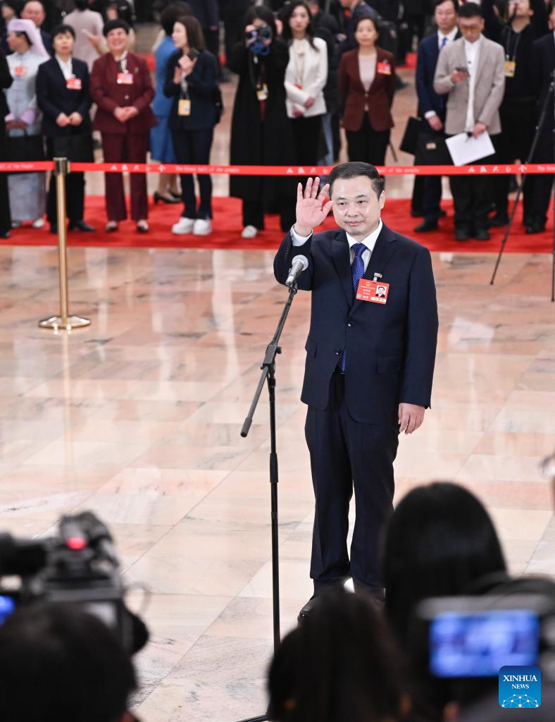 NPC deputies attend group interview ahead of annual session of China's top legislature