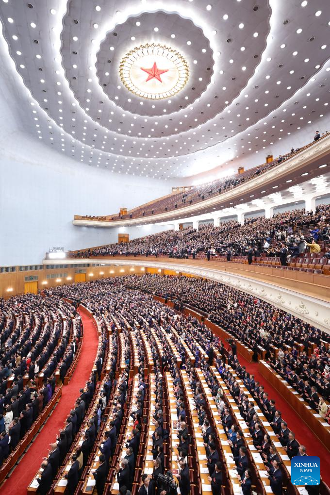 2nd plenary meeting of 3rd session of 14th NPC held in Beijing