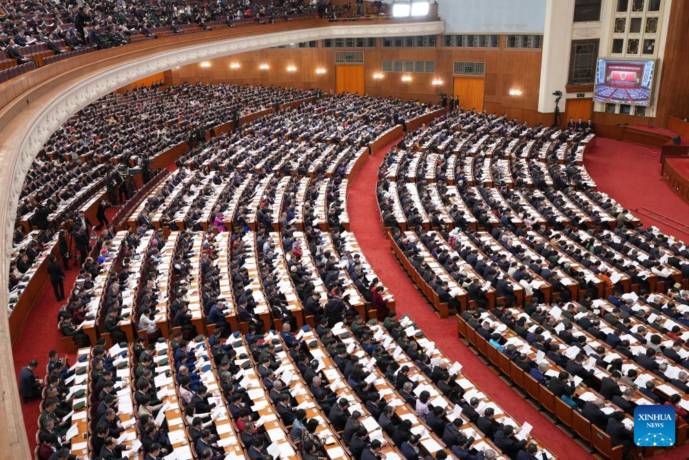 2nd plenary meeting of 3rd session of 14th NPC held in Beijing