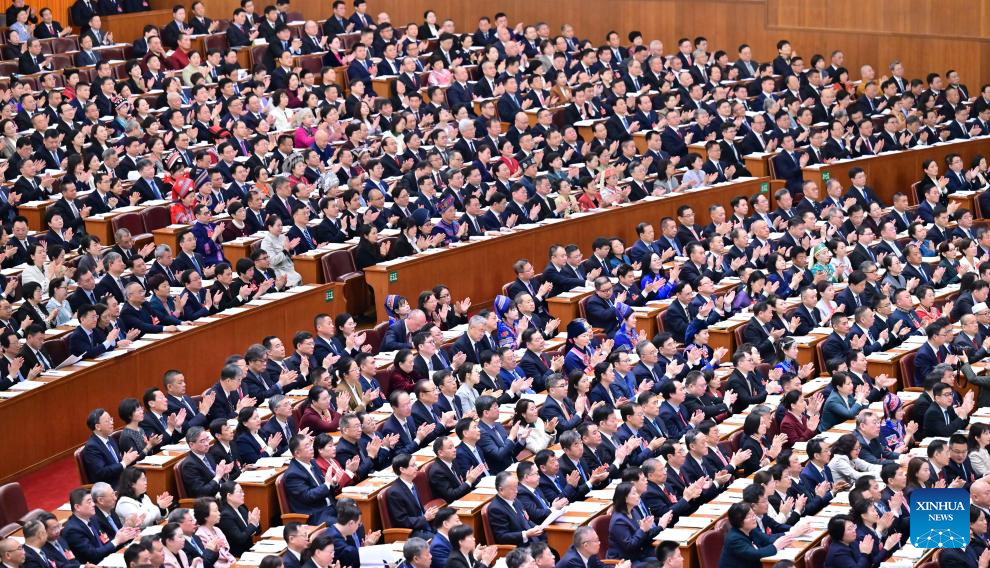 2nd plenary meeting of 3rd session of 14th NPC held in Beijing