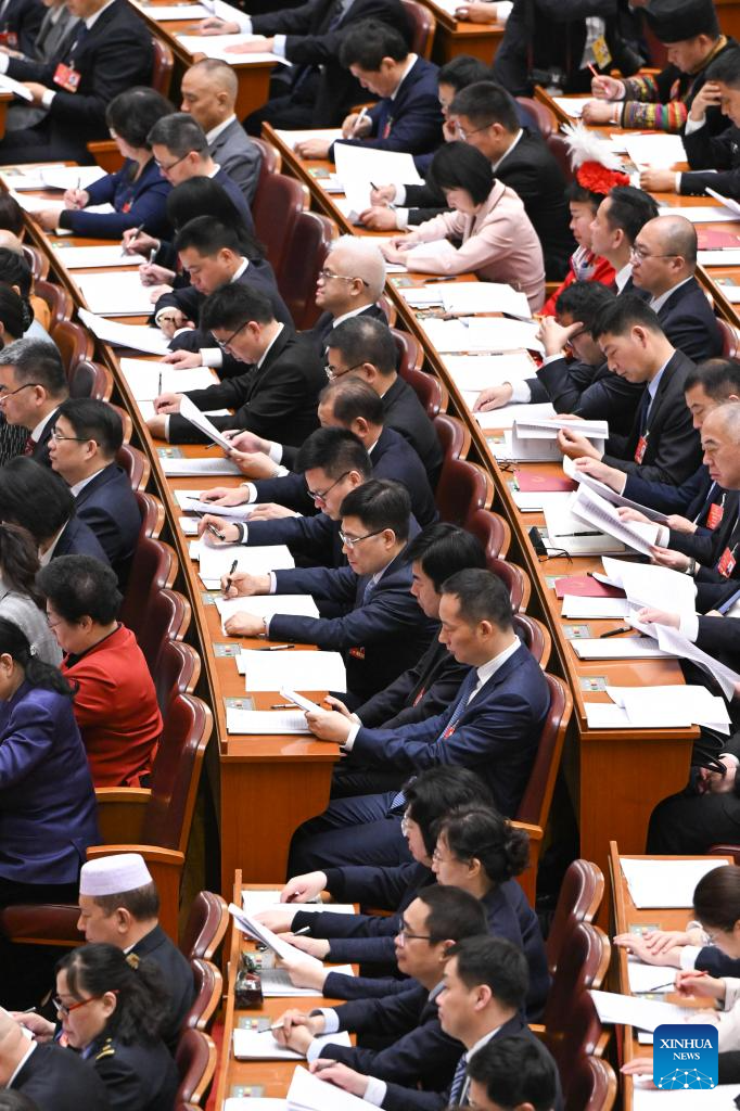 2nd plenary meeting of 3rd session of 14th NPC held in Beijing