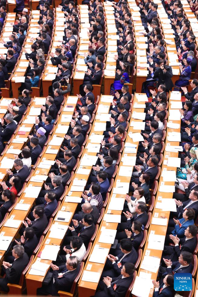 2nd plenary meeting of 3rd session of 14th NPC held in Beijing