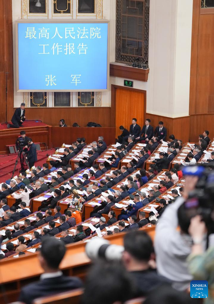 2nd plenary meeting of 3rd session of 14th NPC held in Beijing