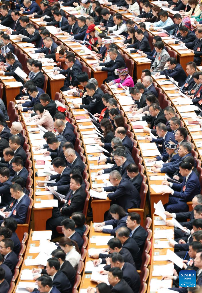 2nd plenary meeting of 3rd session of 14th NPC held in Beijing