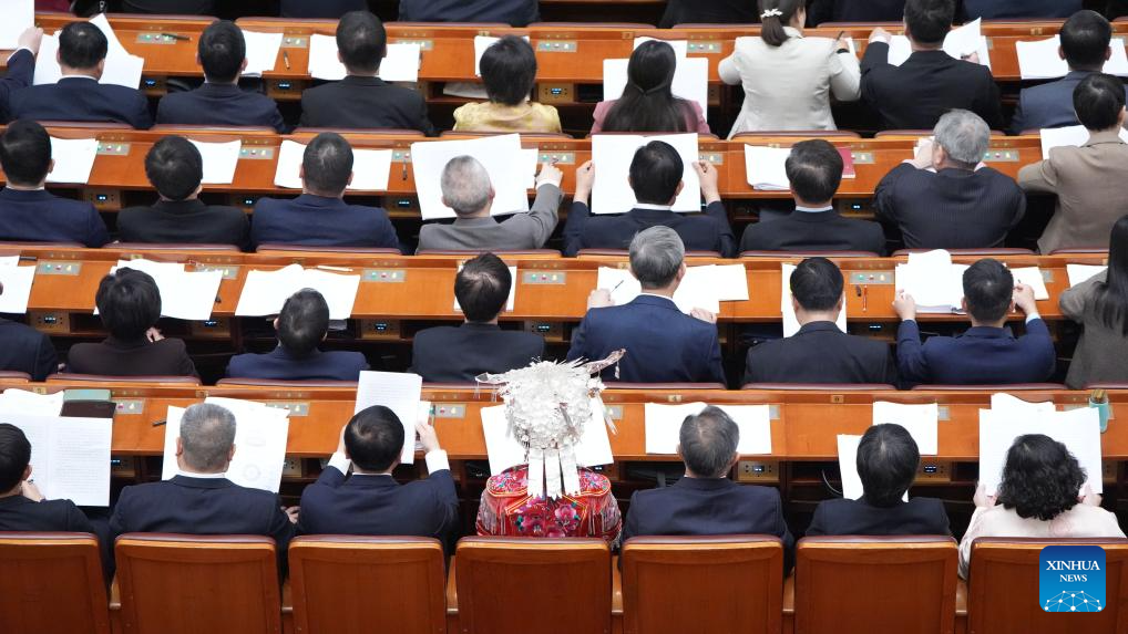 2nd plenary meeting of 3rd session of 14th NPC held in Beijing