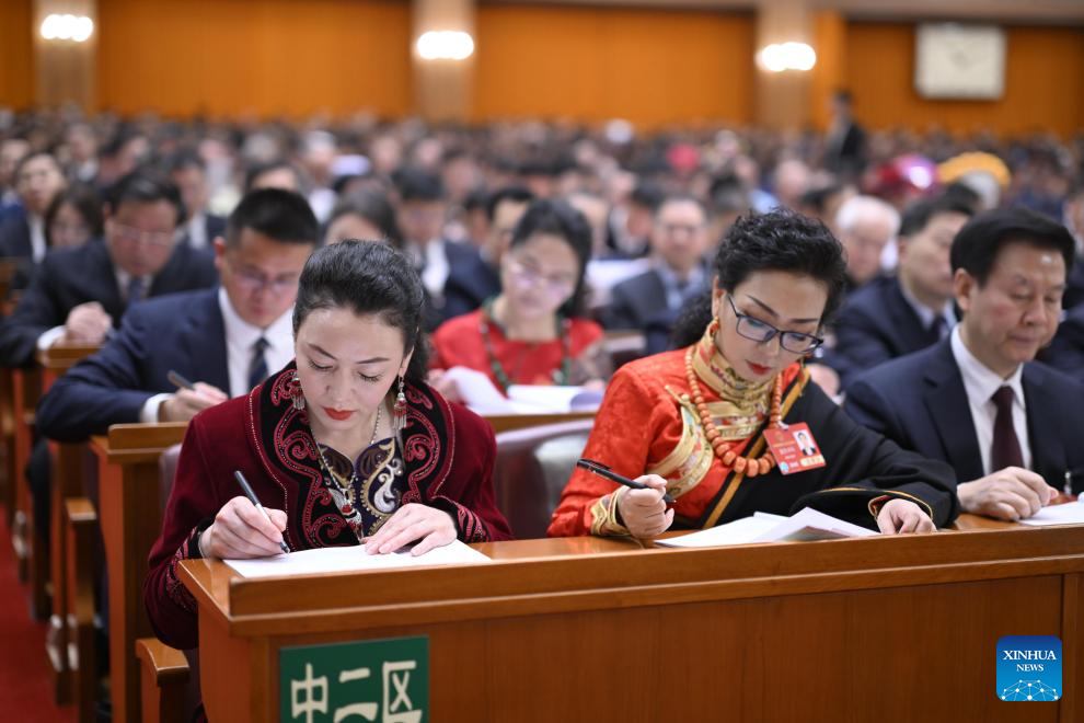 2nd plenary meeting of 3rd session of 14th NPC held in Beijing