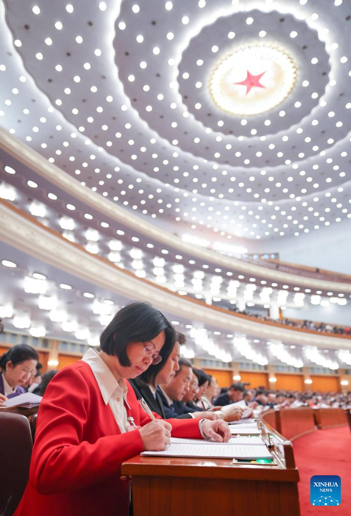 2nd plenary meeting of 3rd session of 14th NPC held in Beijing