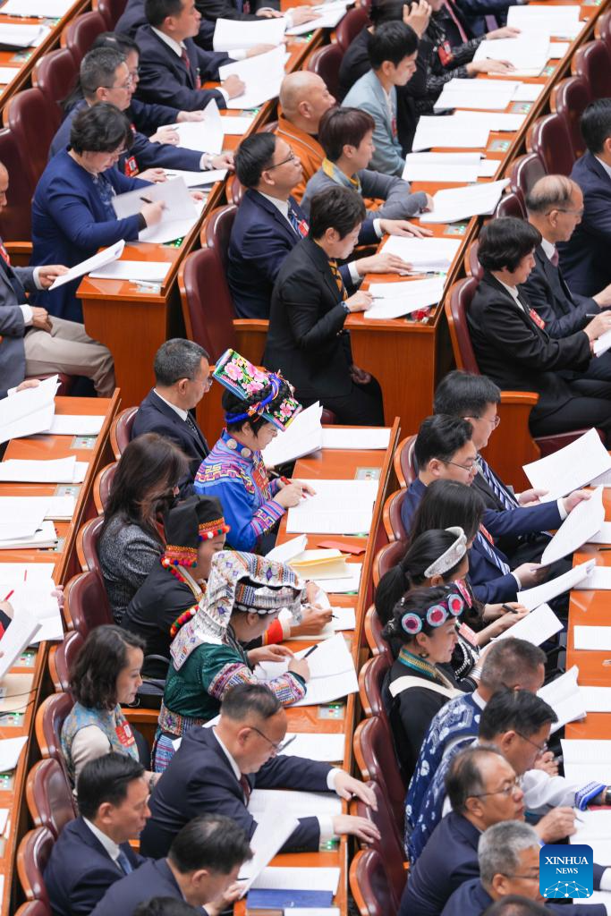 2nd plenary meeting of 3rd session of 14th NPC held in Beijing