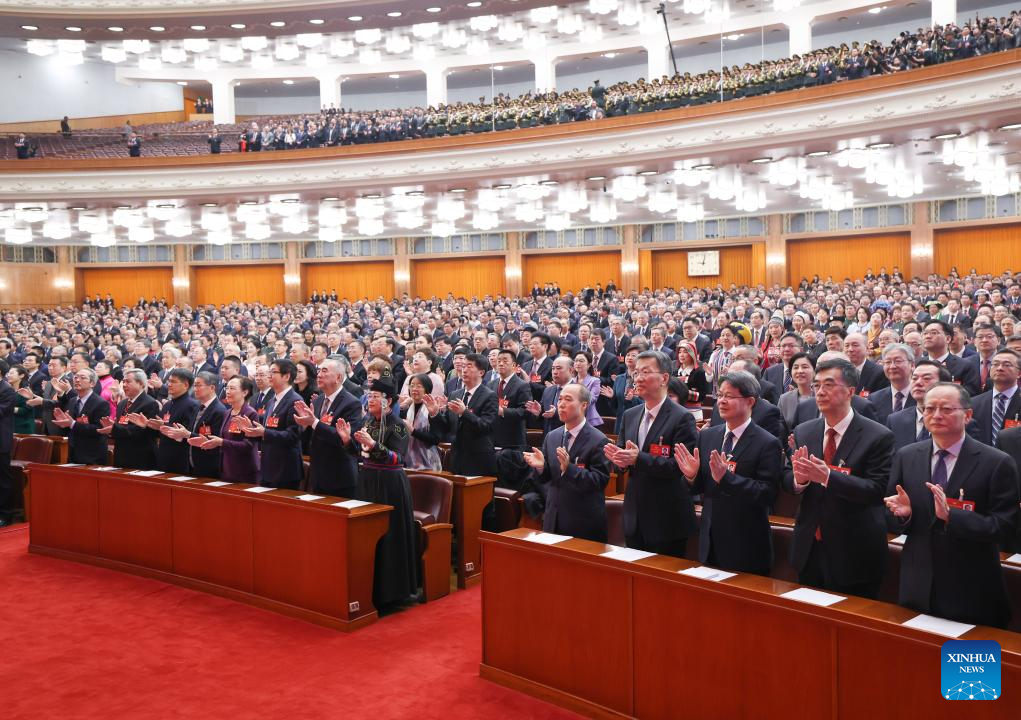 China's top political advisory body holds closing meeting of annual session