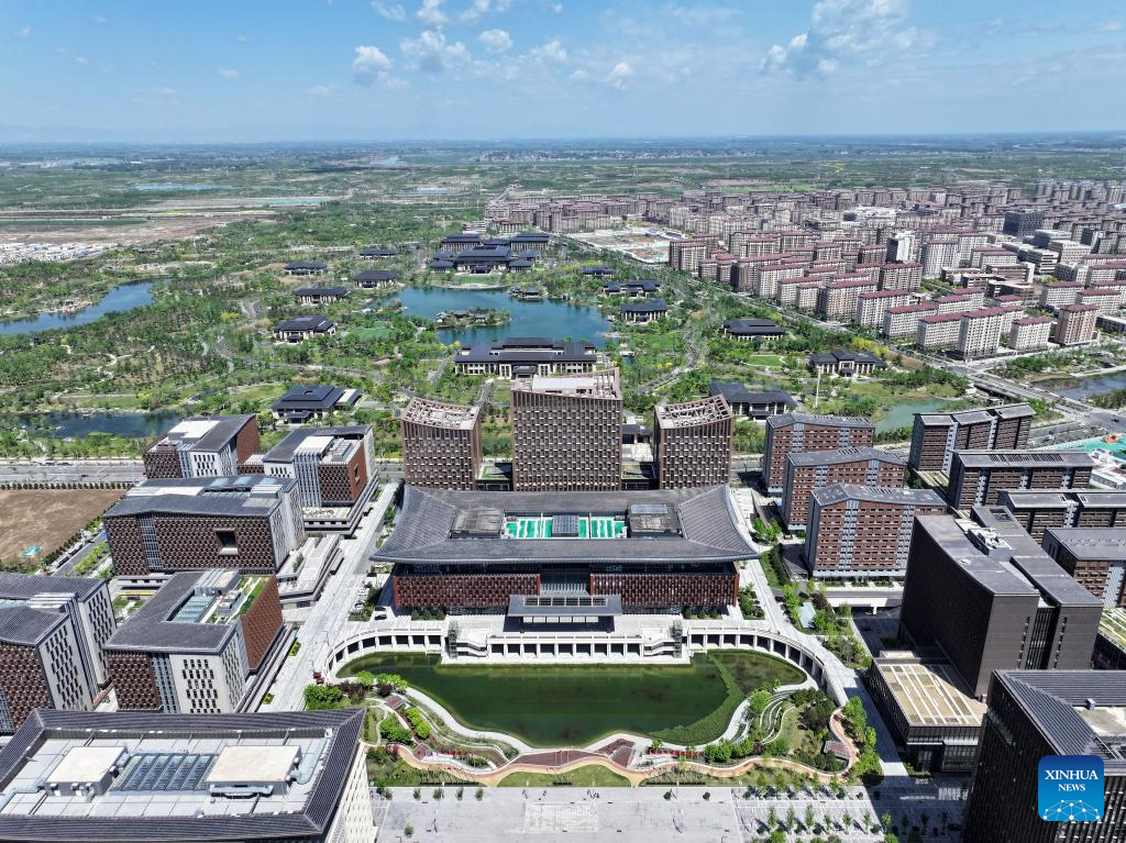 A glimpse of development of Xiong'an New Area in China's Hebei