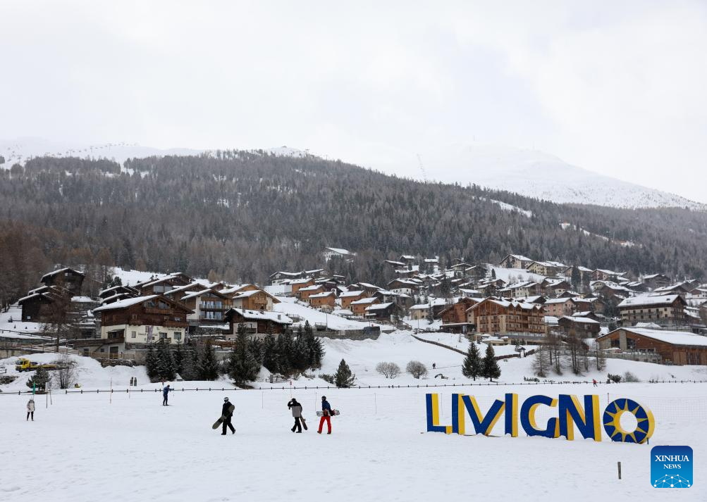 View of Livigno in Italy