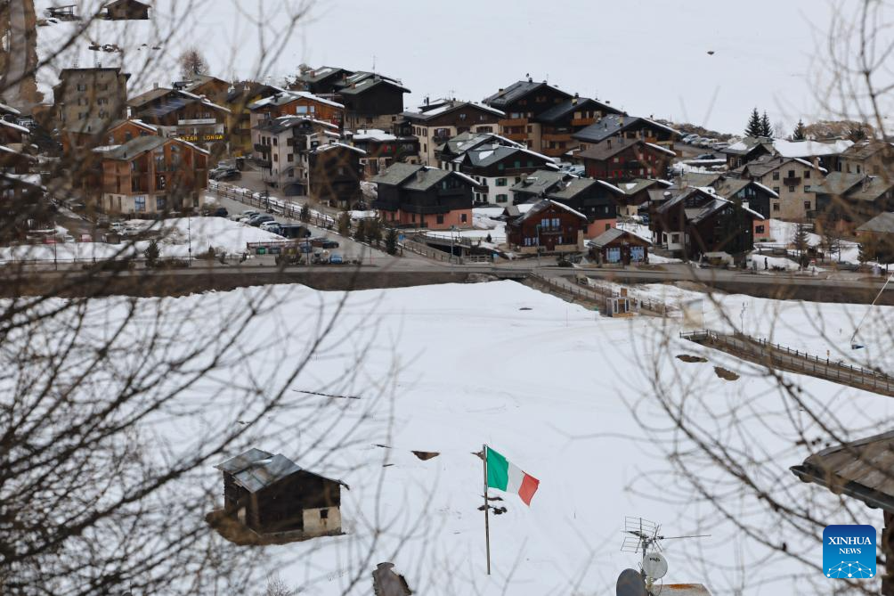 View of Livigno in Italy