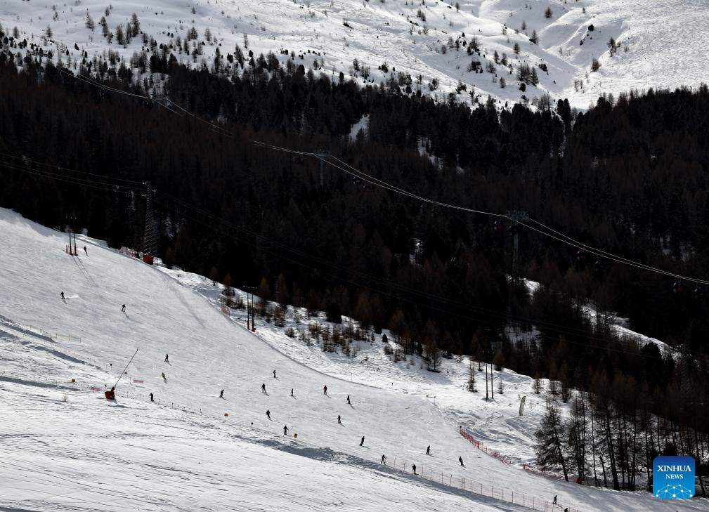 View of Livigno in Italy