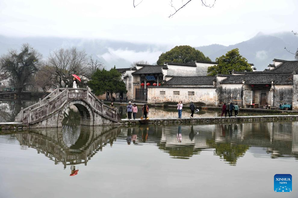 View of Hongcun Village in China's Anhui