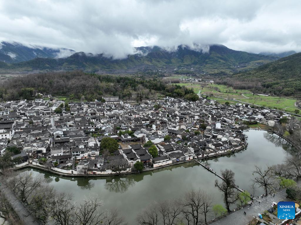 View of Hongcun Village in China's Anhui