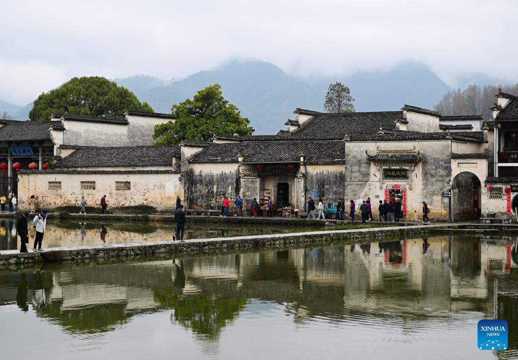 View of Hongcun Village in China's Anhui