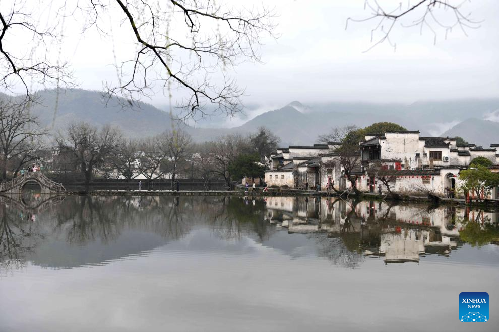 View of Hongcun Village in China's Anhui