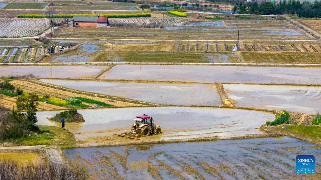 Farmers across China busy working at fields ahead of Chunfen